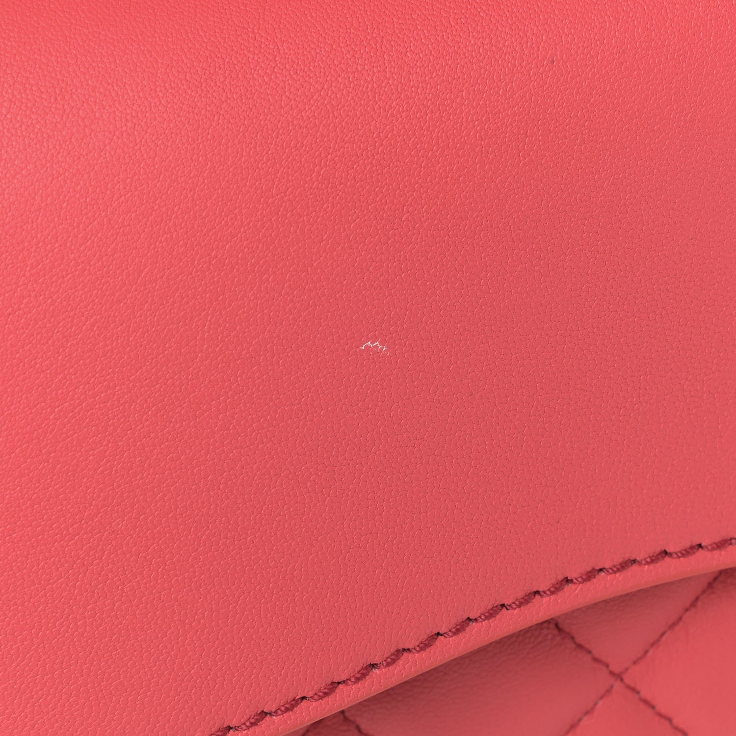Chanel Lambskin Quilted Large Natural CC Flap Dark Pink 14 of 15