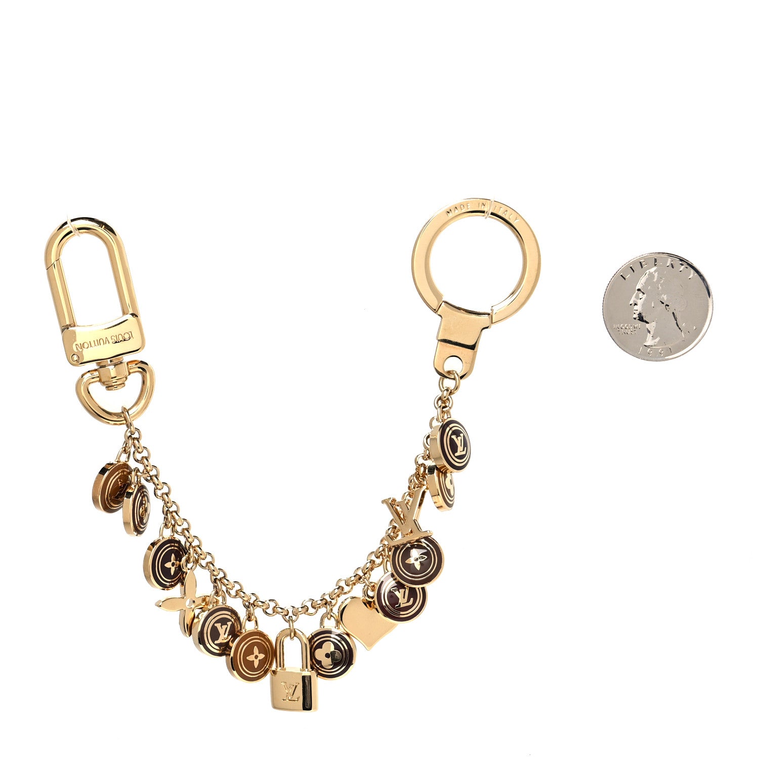 Louis Vuitton Pastilles Key Chain Bag Charm Brown 2 of 3