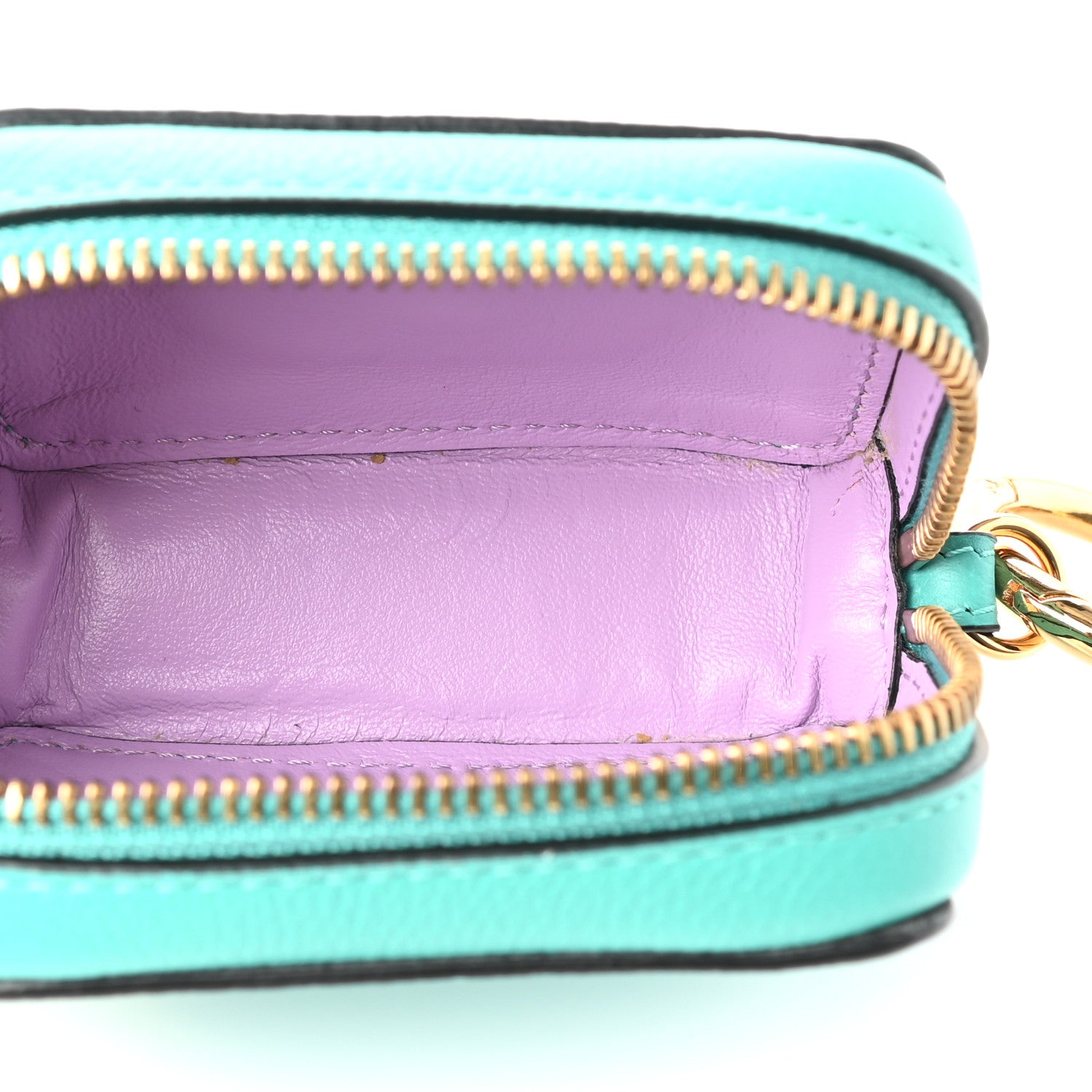 Versace Calfskin Medusa Coin Pouch Blue 5 of 7