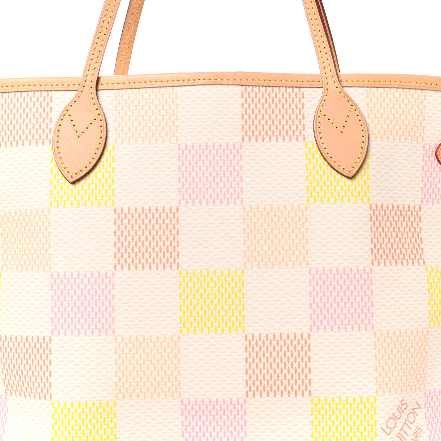 Louis Vuitton Damier Giant Neverfull MM Peach 9 of 11