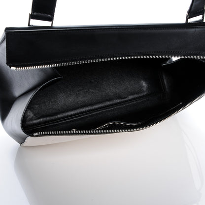 Celine Supple Calfskin Medium Bi-Color Edge Shoulder Bag Cream 5 of 9
