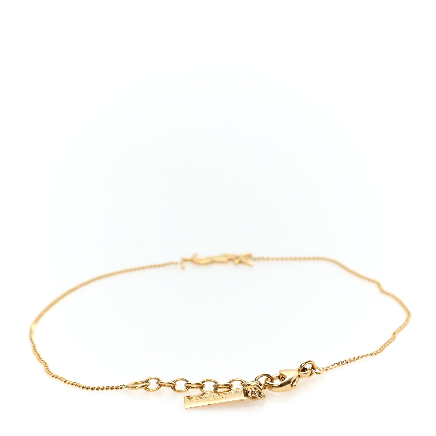 Brass Monogram Charm Bracelet Gold