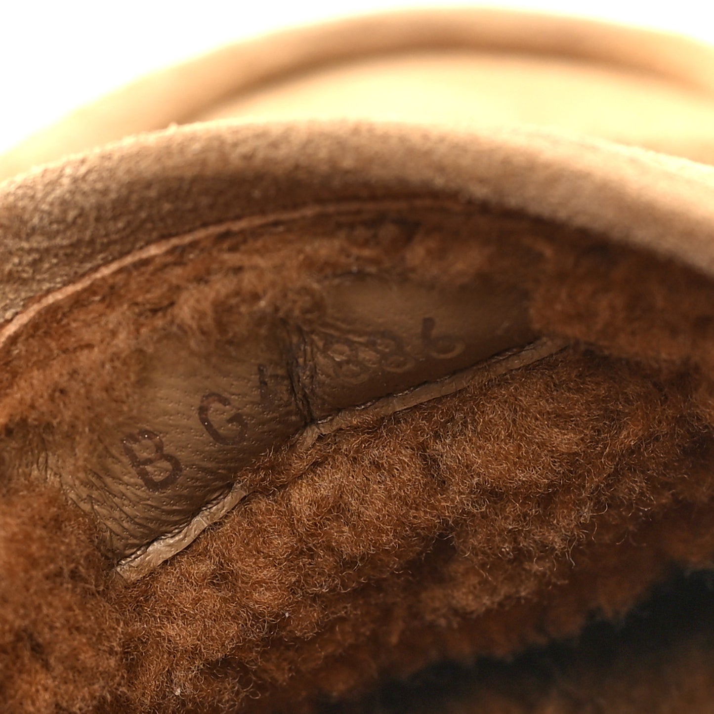 Suede Calfskin CC Loafers 41 Dark Beige