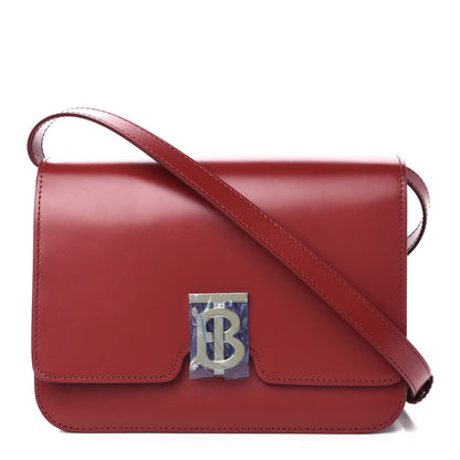 Burberry Calfskin Medium TB Bag Crimson 1 of 10