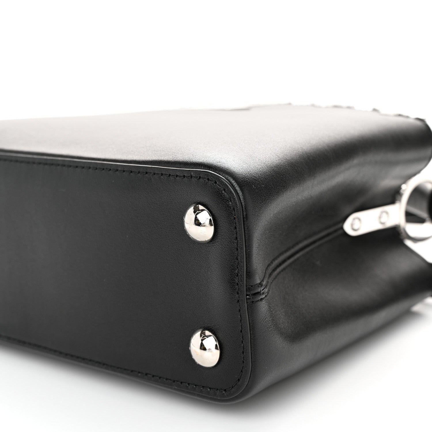 Louis Vuitton Smooth Calfskin Crystal Flowers Capucines BB Black 9 of 9