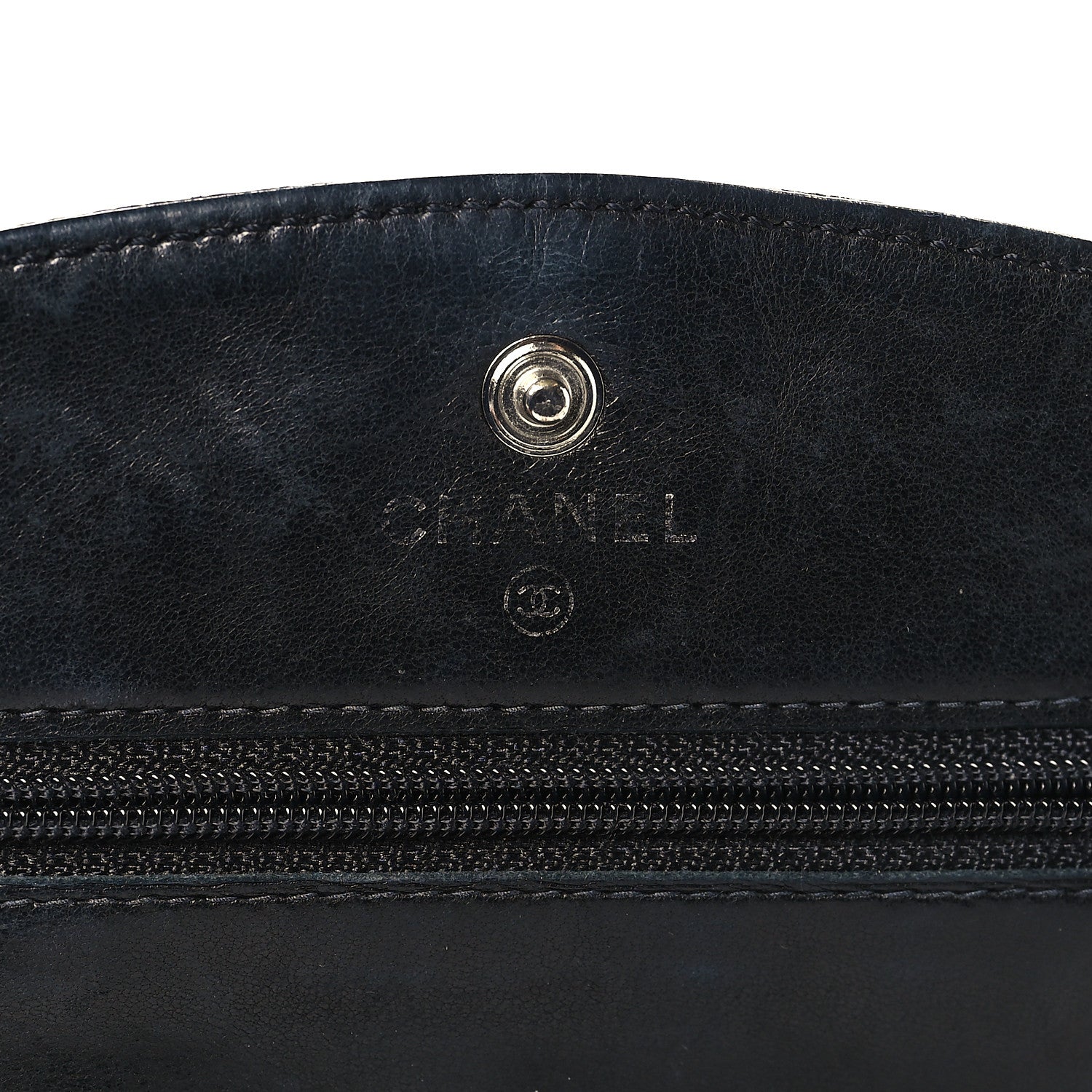 Chanel Caviar Timeless CC Wallet on Chain WOC Black 6 of 13
