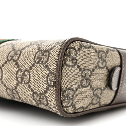 Gucci GG Supreme Monogram Web Small Ophidia Belt Bag 85 34 Dark Brown 10 of 10