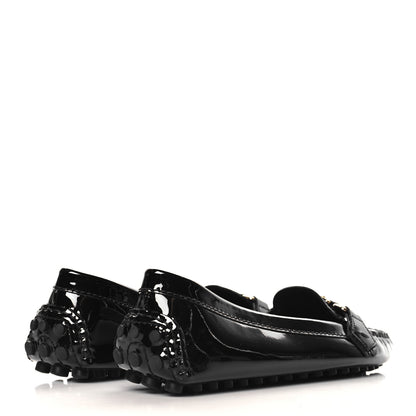 Louis Vuitton Patent Calfskin Oxford Loafers 40 Black 5 of 9