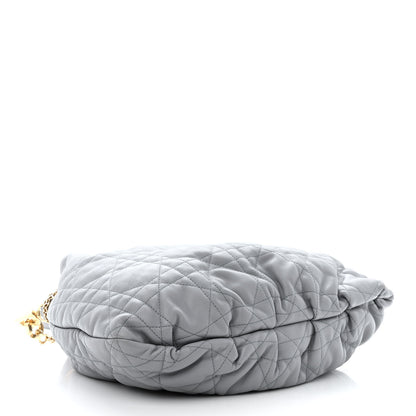 Christian Dior Lambskin Supple Macrocannage Ammi Bag Grey 4 of 10