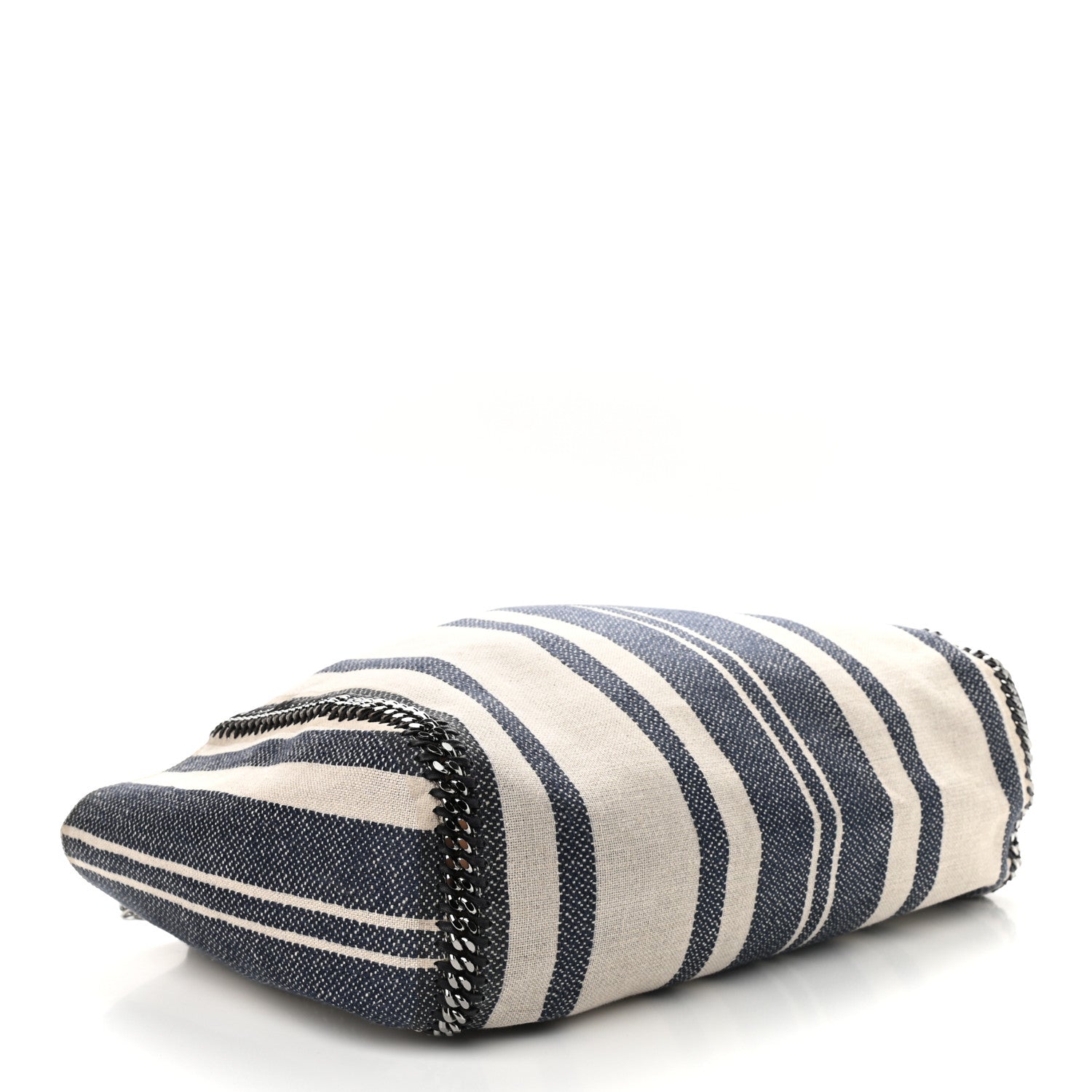 Stella McCartney Canvas Striped Falabella Reversible Tote Navy 6 of 15