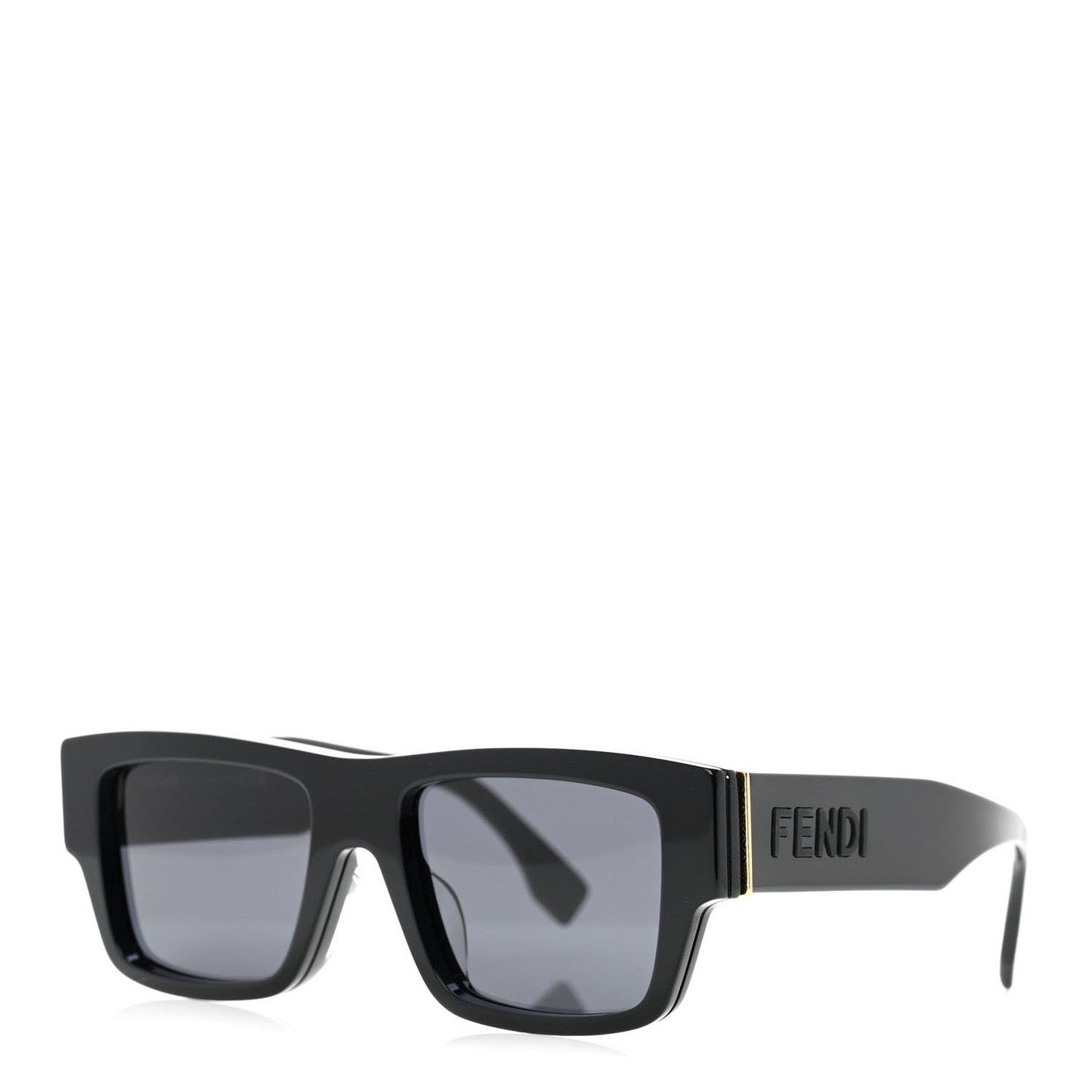 Acetate Square Sunglasses FE40118F Black