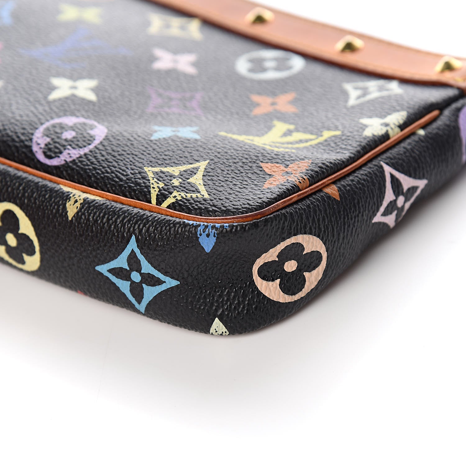 Louis Vuitton Monogram Multicolor Pochette Accessories Black 11 of 14