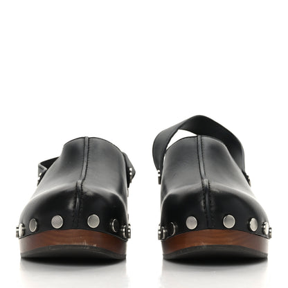 Christian Dior Calfskin Diorquake 20mm Slingback Clogs 40 Black 2 of 8