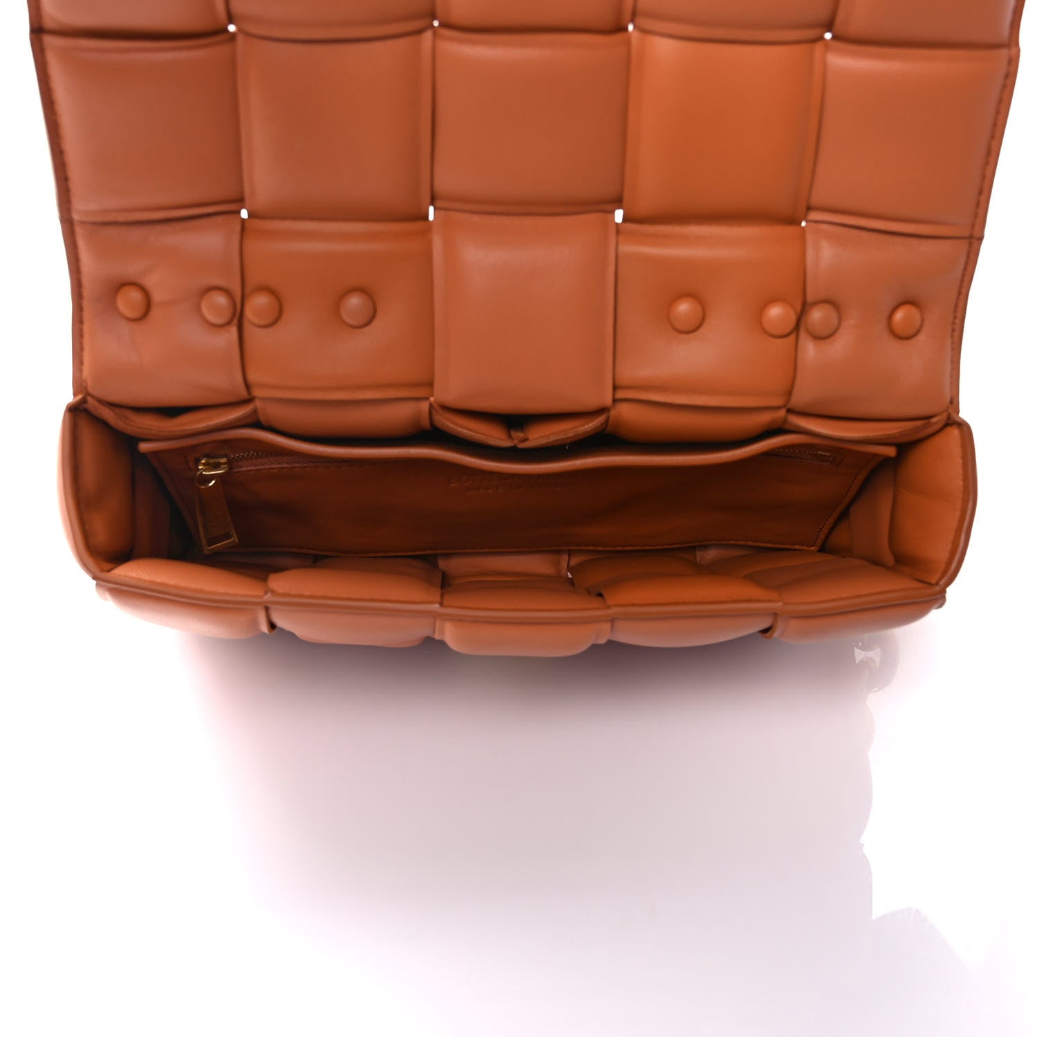 Bottega Veneta Lambskin Maxi Intreccio Padded Chain Cassette Crossbody Bag Clay 5 of 8