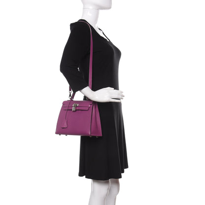 Hermes Chevre Mysore Kelly Sellier 25 Cyclamen 2 of 14