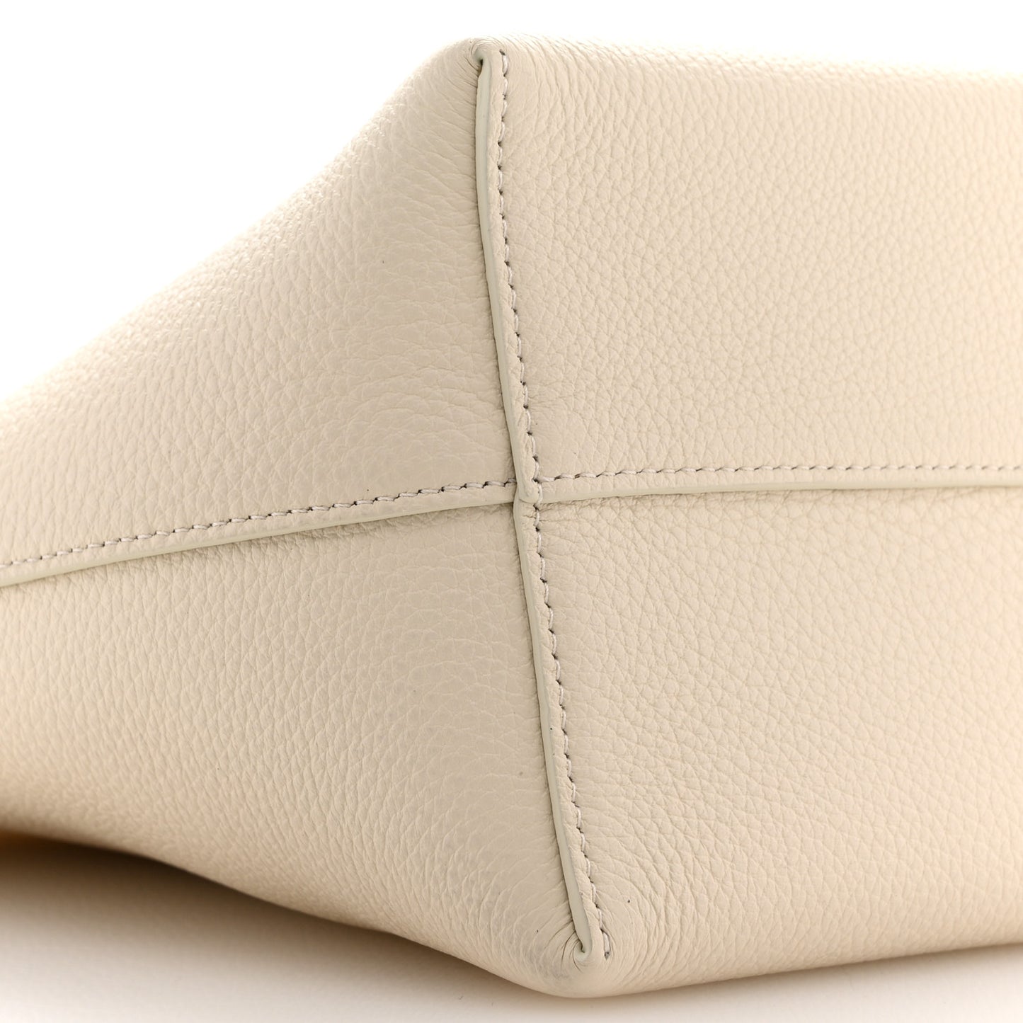 Grained Calfskin Small N/S Park Tote Ivory