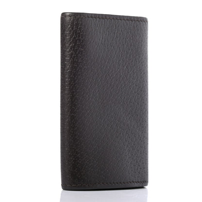 Gucci Calfskin Boar Effect GG Marmont 6 Key Holder Dark Cocoa 3 of 6
