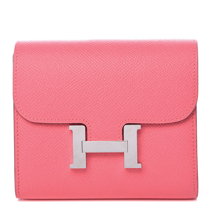 Hermes Epsom Constance Short Wallet Rose Azalee 1 of 8