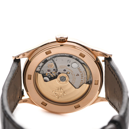 Patek Philippe 18K Rose Gold Alligator 38mm Calatrava Automatic Watch 5296R-010 4 of 5