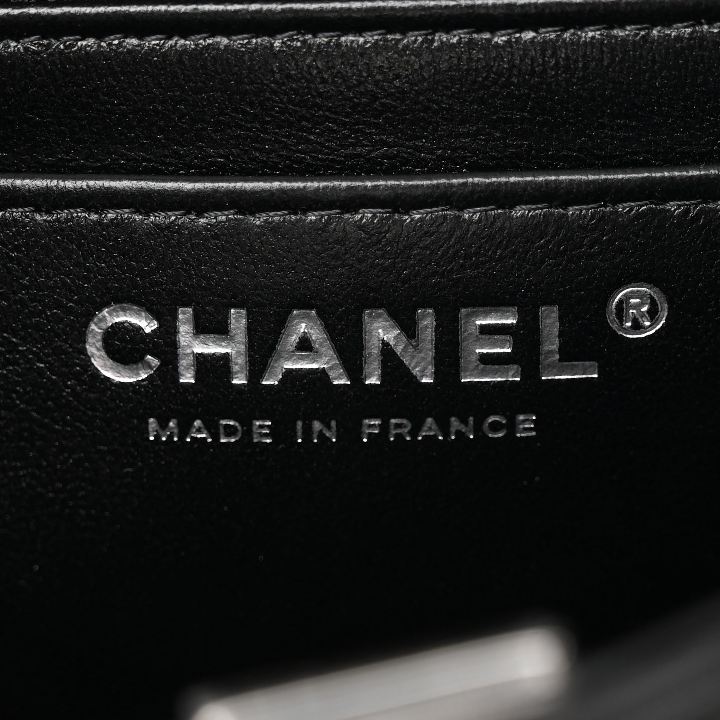 Lambskin Quilted Mini Rectangular Flap Black