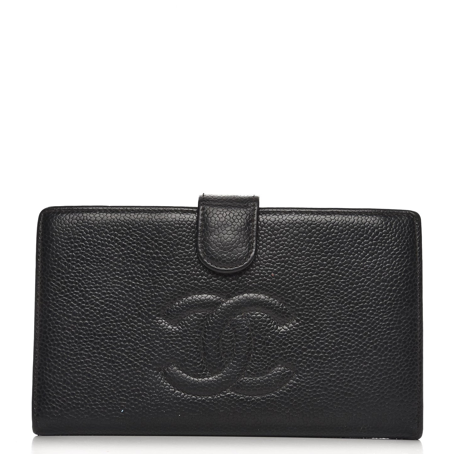 Caviar Timeless CC French Wallet Black