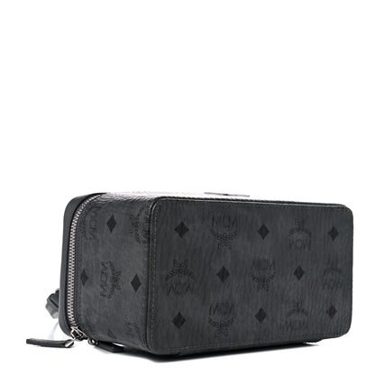 MCM Visetos Vanity Case Dark Grey Black 4 of 12