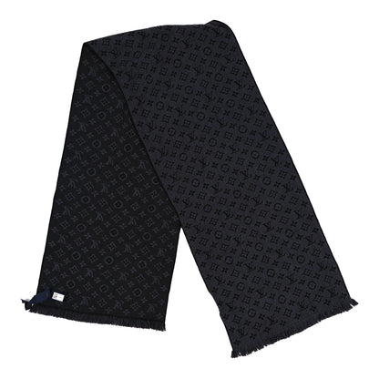 Louis Vuitton Wool Monogram Classic Scarf Grey 2 of 3