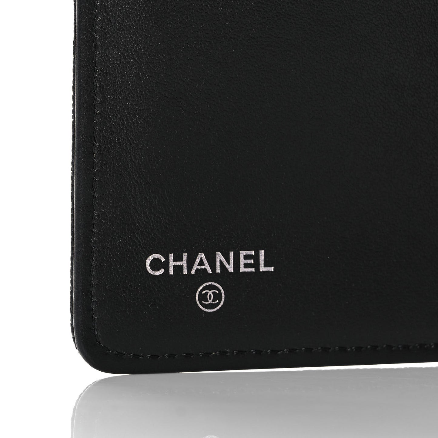 Caviar Quilted Boy Yen Wallet Black