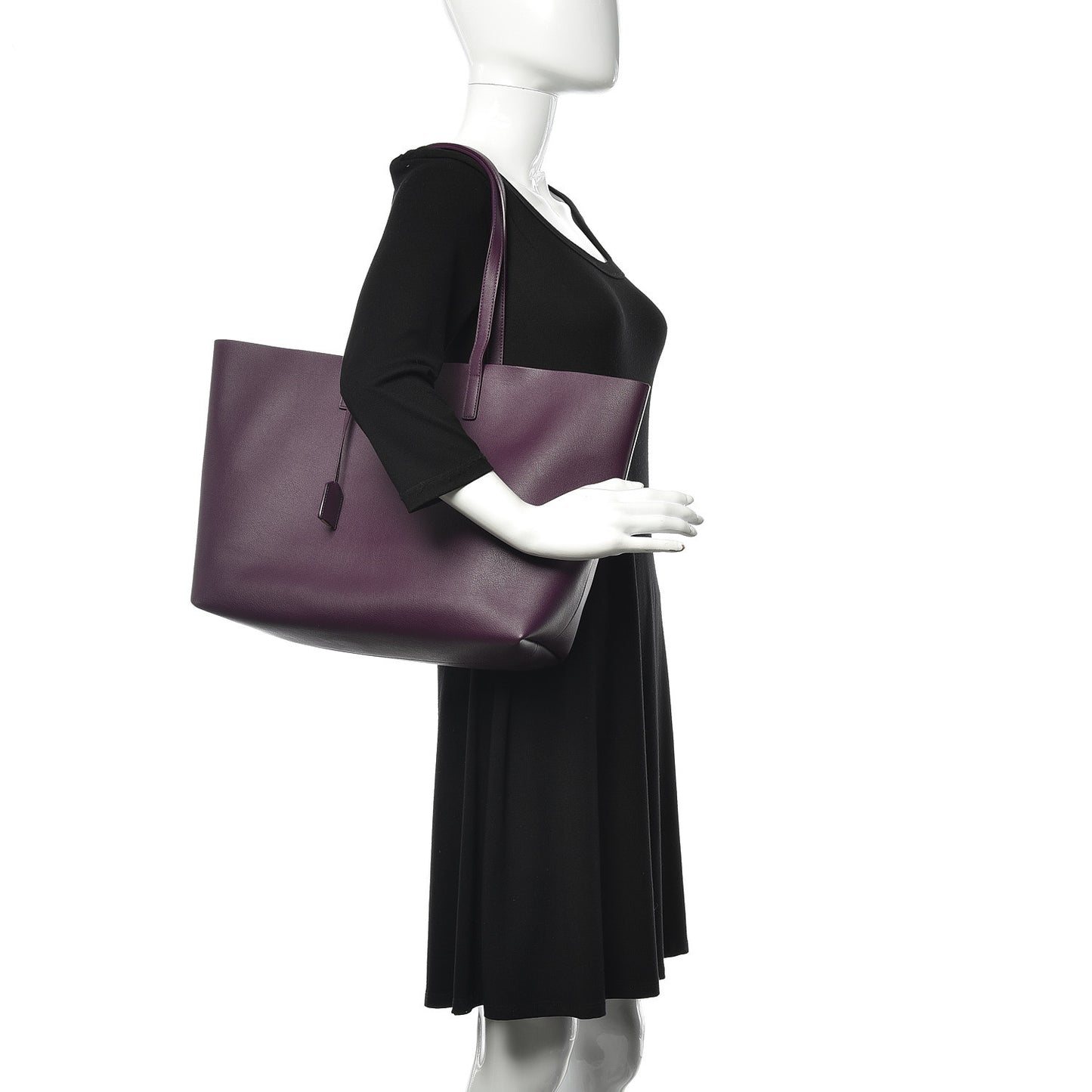 Calfskin Large Shopping Tote Pruna