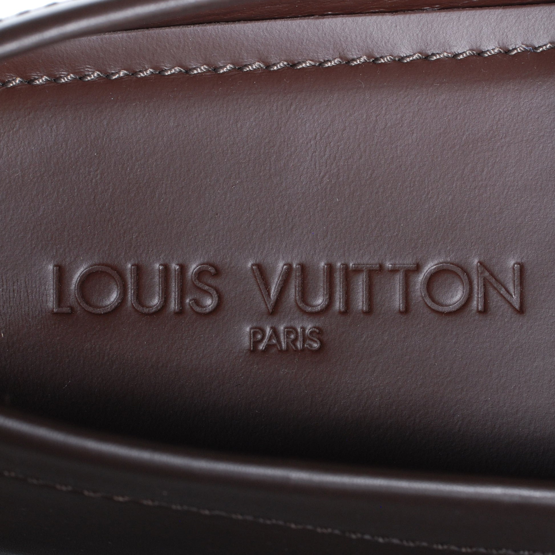 Louis Vuitton Leather Monte Carlo Loafers Cacao Brown 11 7 of 8