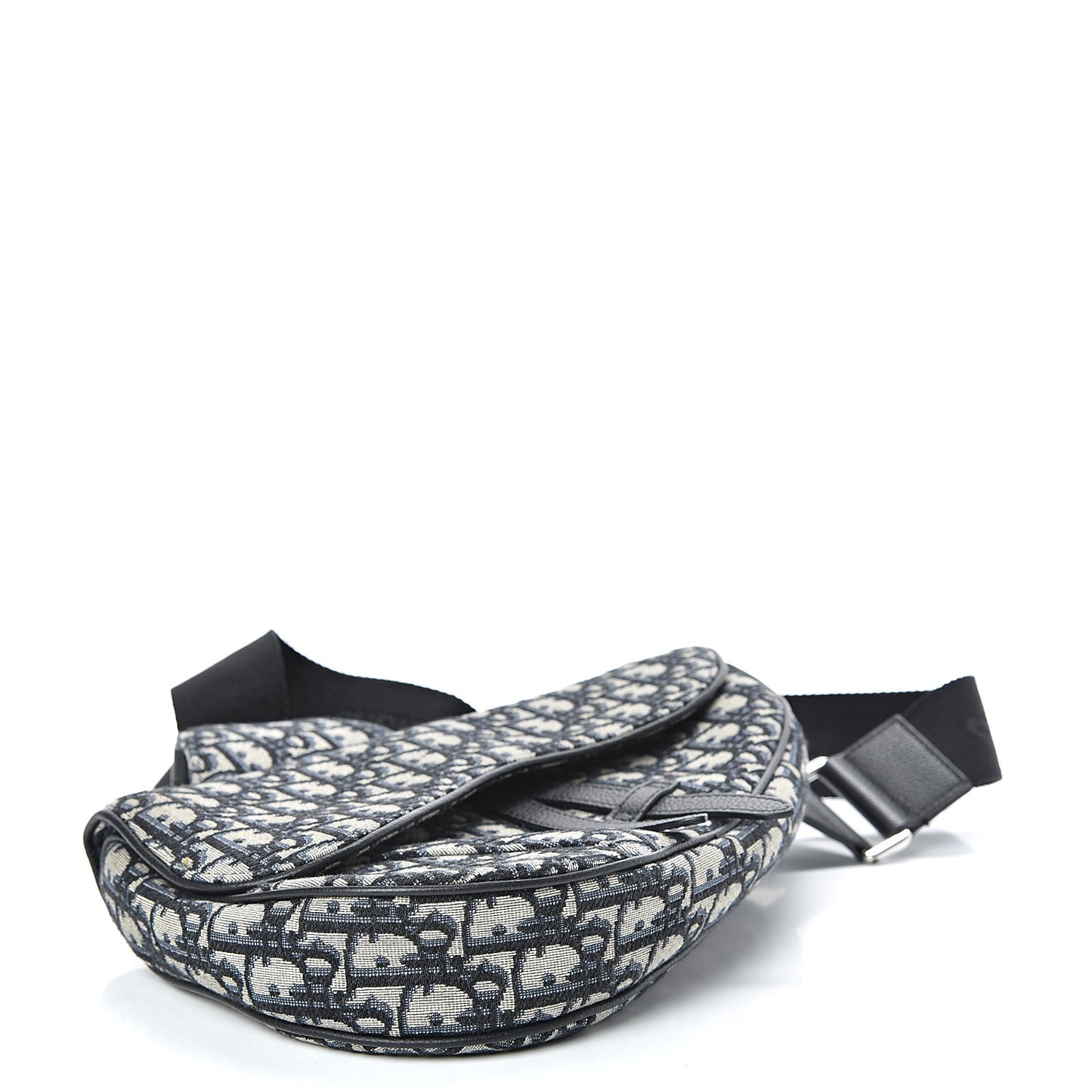 Oblique Mens Saddle Bag Blue
