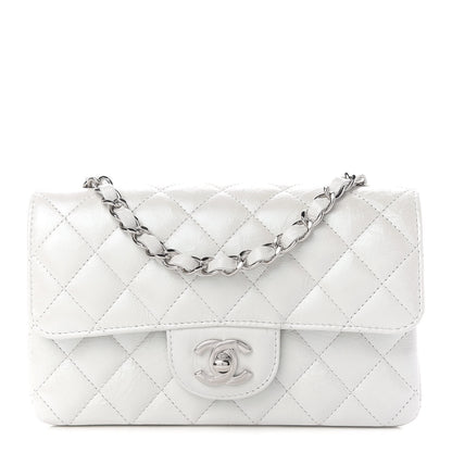 Chanel Calfskin Quilted Mini Rectangular Flap White 1 of 8