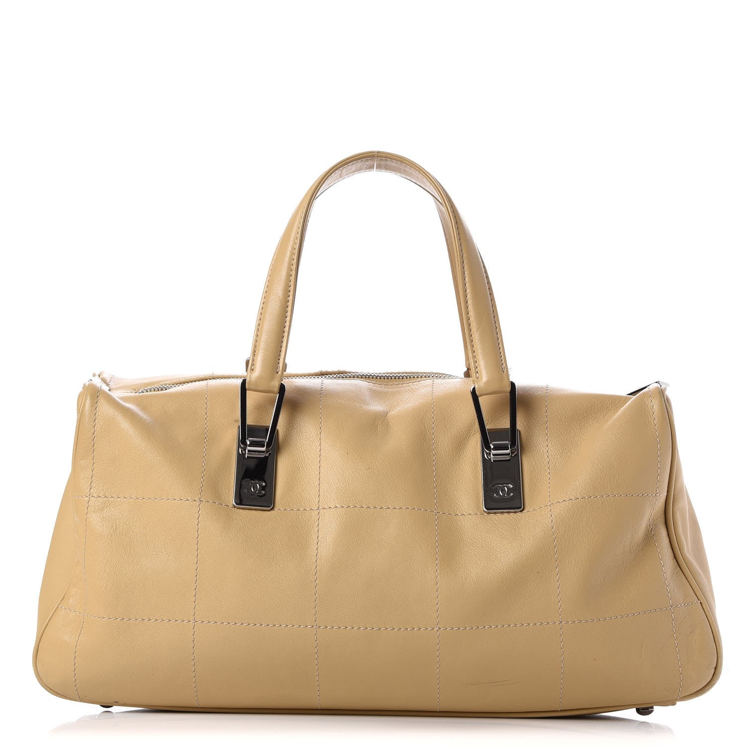 Chanel Calfskin Square Stitched Large Tote Beige 1 of 14