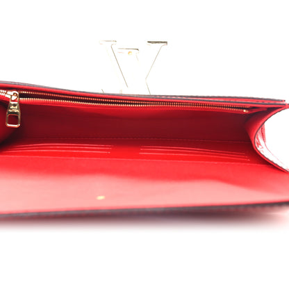 Louis Vuitton Patent Louise Clutch Cherry 5 of 10