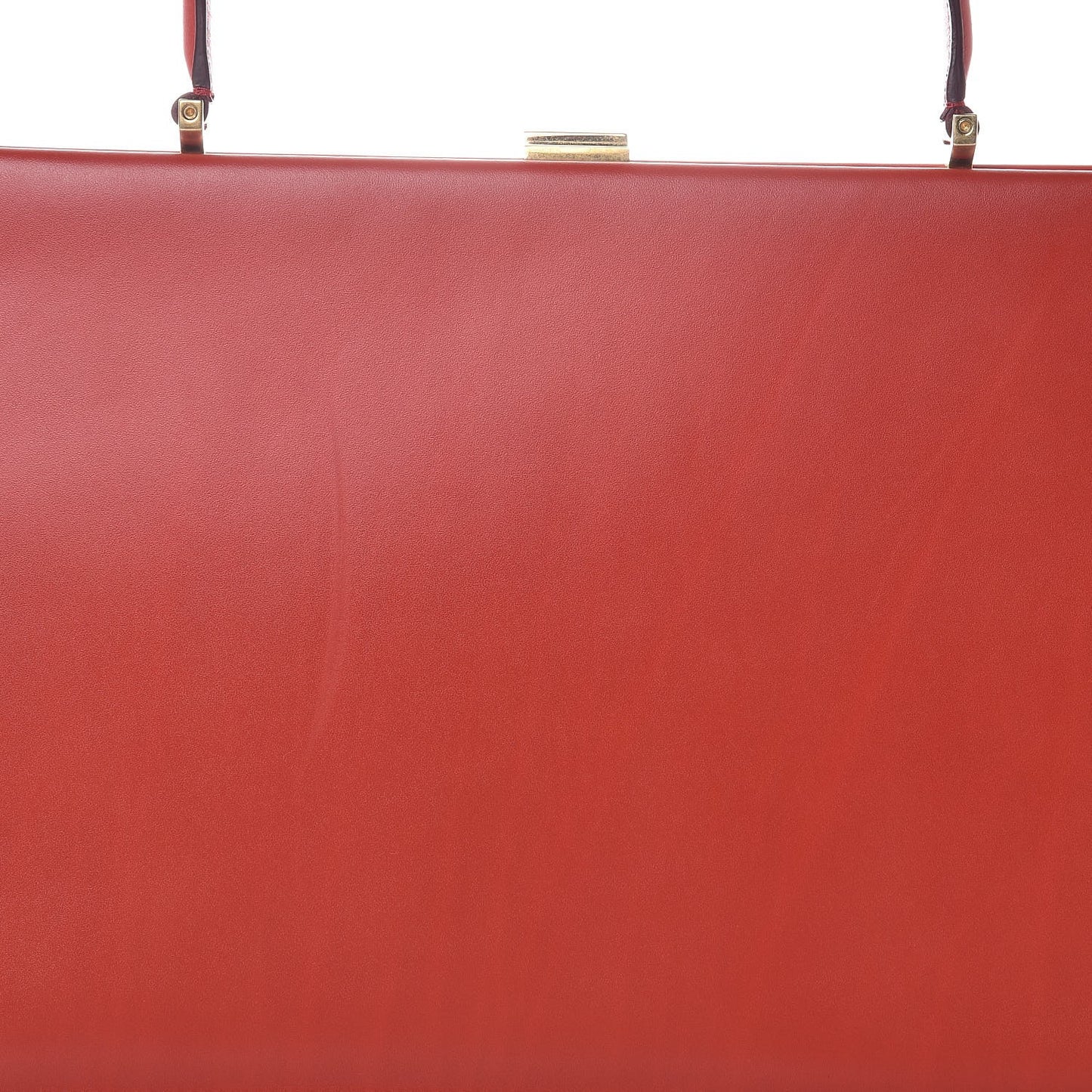 Patina Box Calfskin Medium Clasp Bag Scarlet