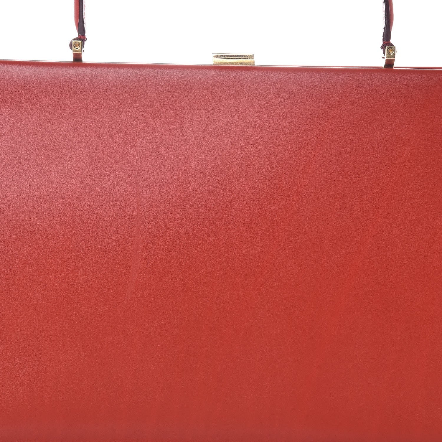 Celine Patina Box Calfskin Medium Clasp Bag Scarlet 10 of 11