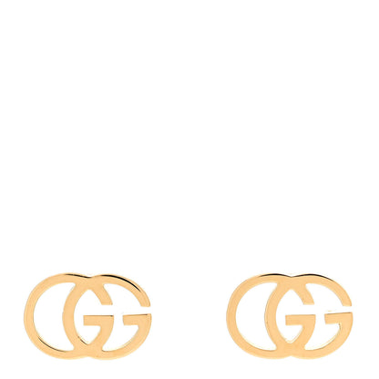 Gucci 18K Yellow Gold Running G Stud Earrings 1 of 5