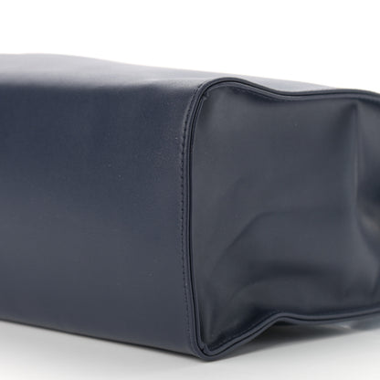 Telfar Vegan Leather Medium Shopping Bag Navy 11 of 12