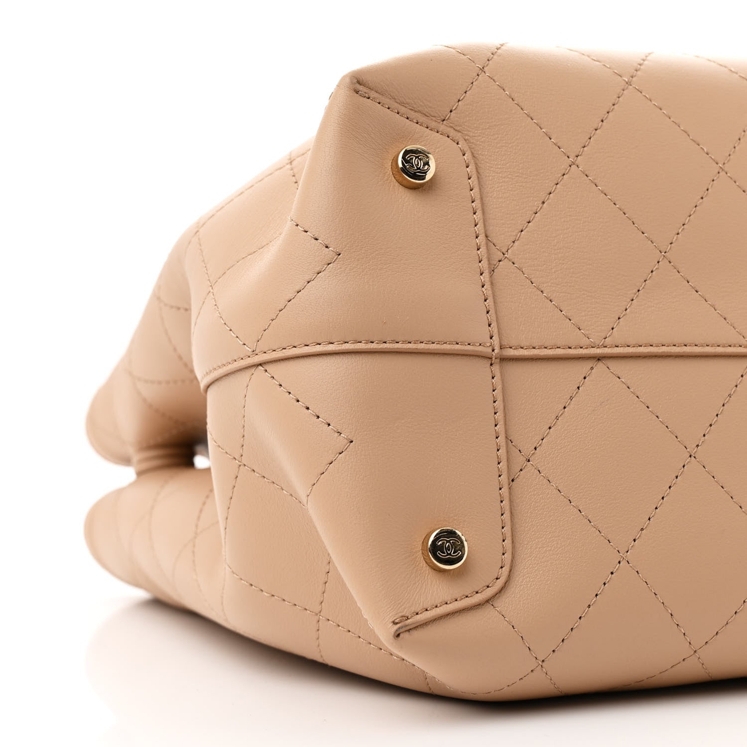 Chanel Calfskin Large Serial Shopper Tote Beige 9 of 10