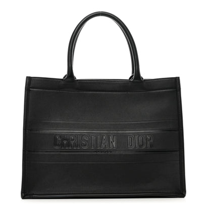 Christian Dior Calfskin Embossed Medium Book Tote Black 1 of 11