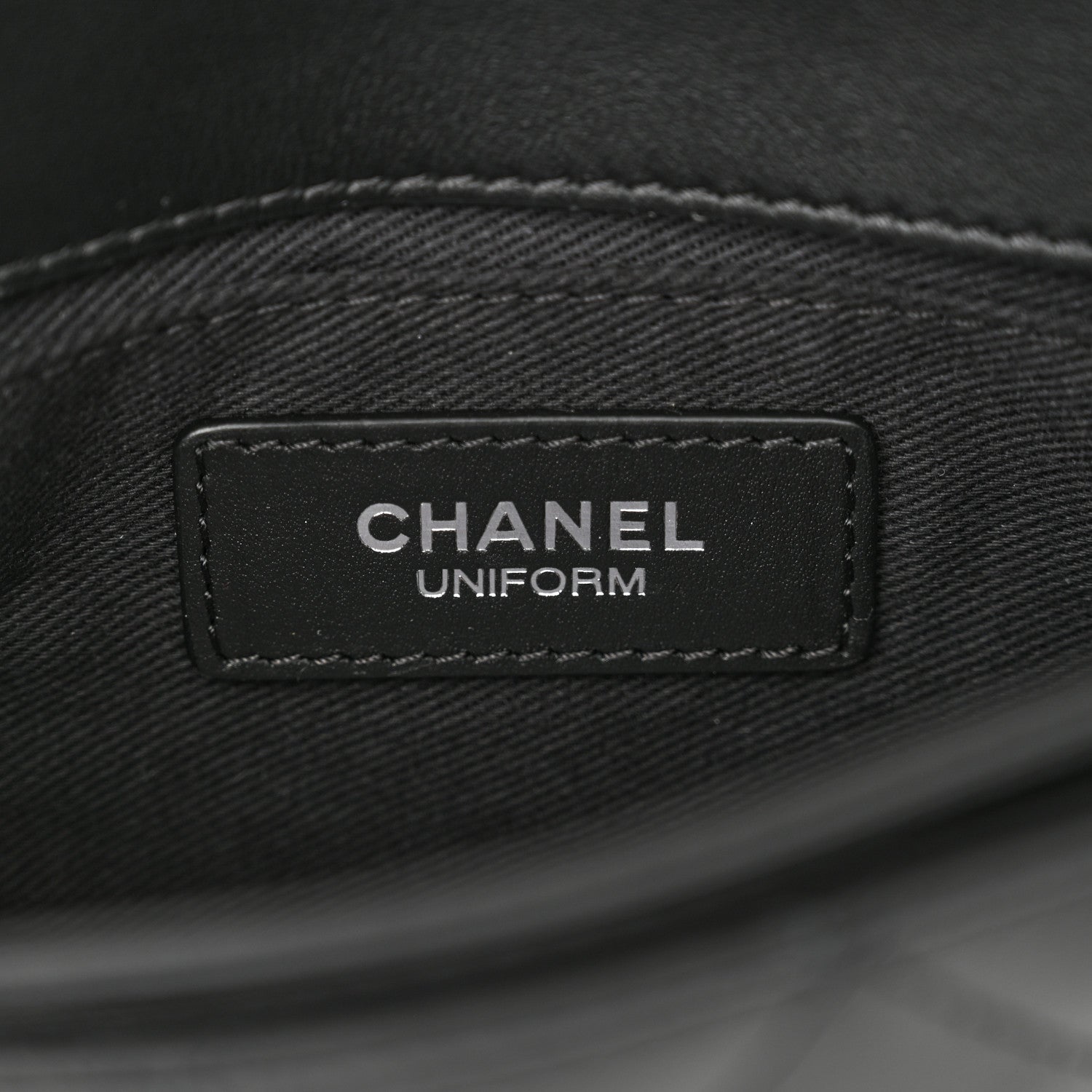 Chanel Calfskin Quilted CC Uniform Flap Belt Bag Black 6 of 10