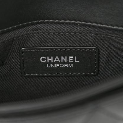 Chanel Calfskin Quilted CC Uniform Flap Belt Bag Black 6 of 10