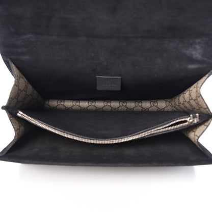 Gucci GG Supreme Monogram Medium Dionysus Shoulder Bag Black 4 of 12
