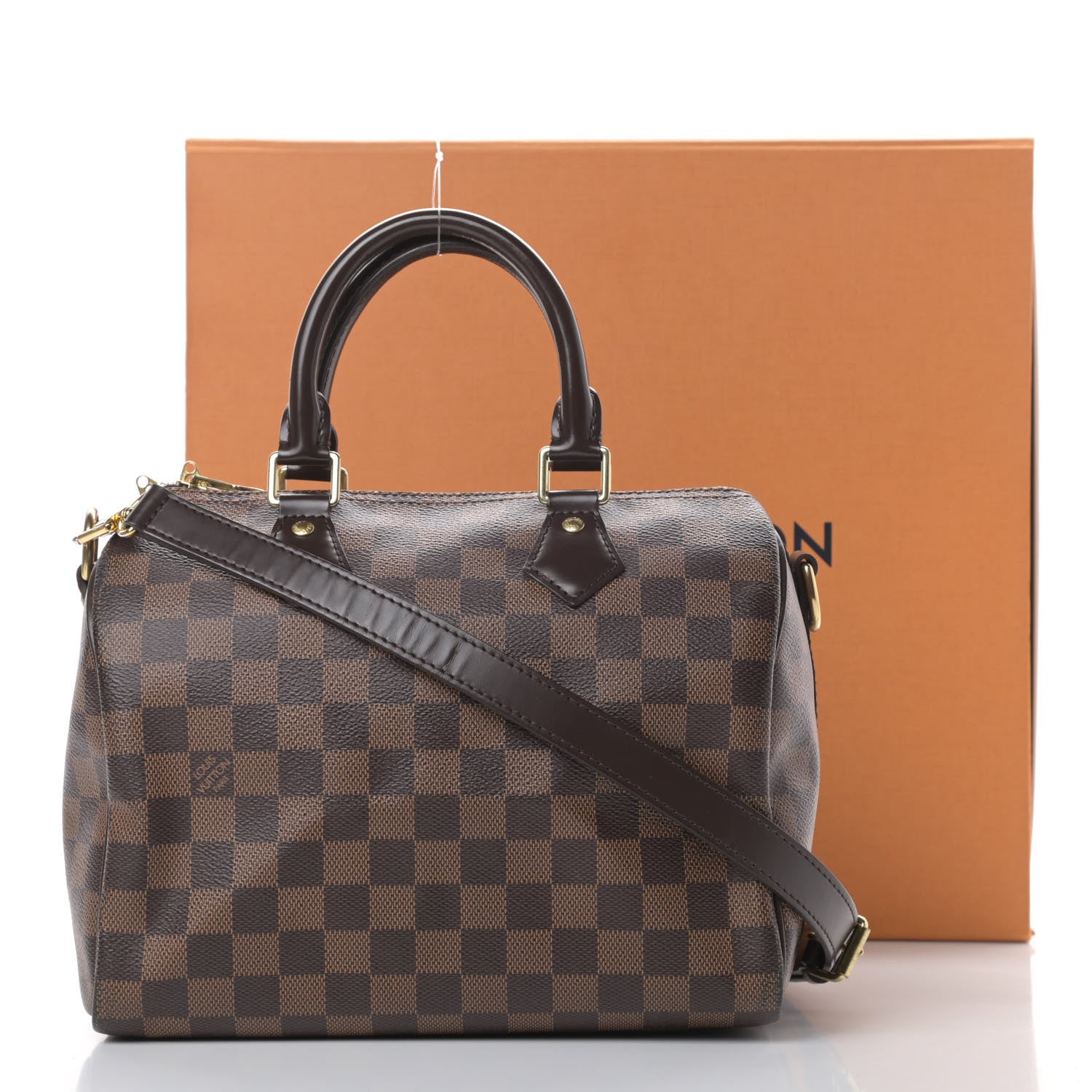 Louis Vuitton Damier Ebene Speedy Bandouliere 25 15 of 15