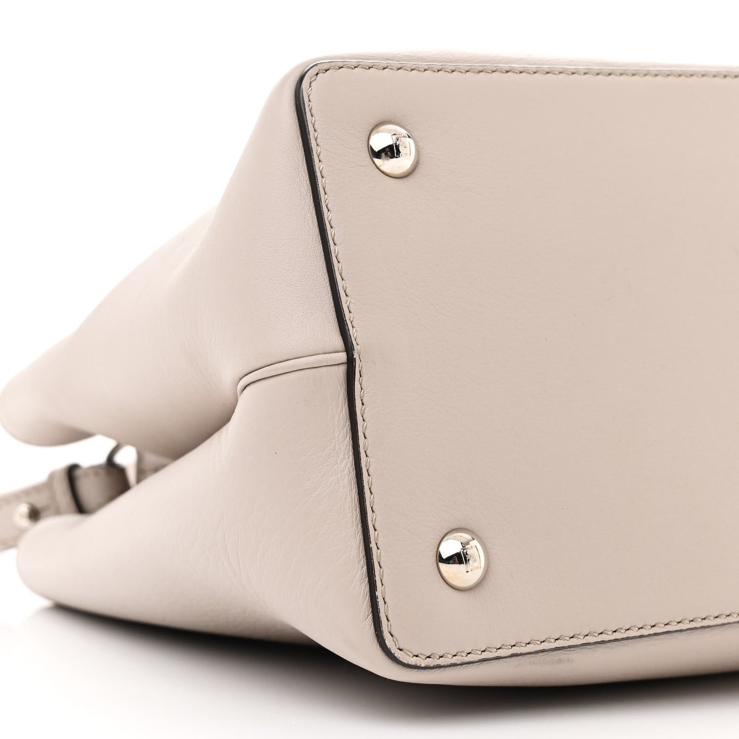 Vitello Dolce Studded Petite 2Jours Tote Grigio Polvere Multicolor