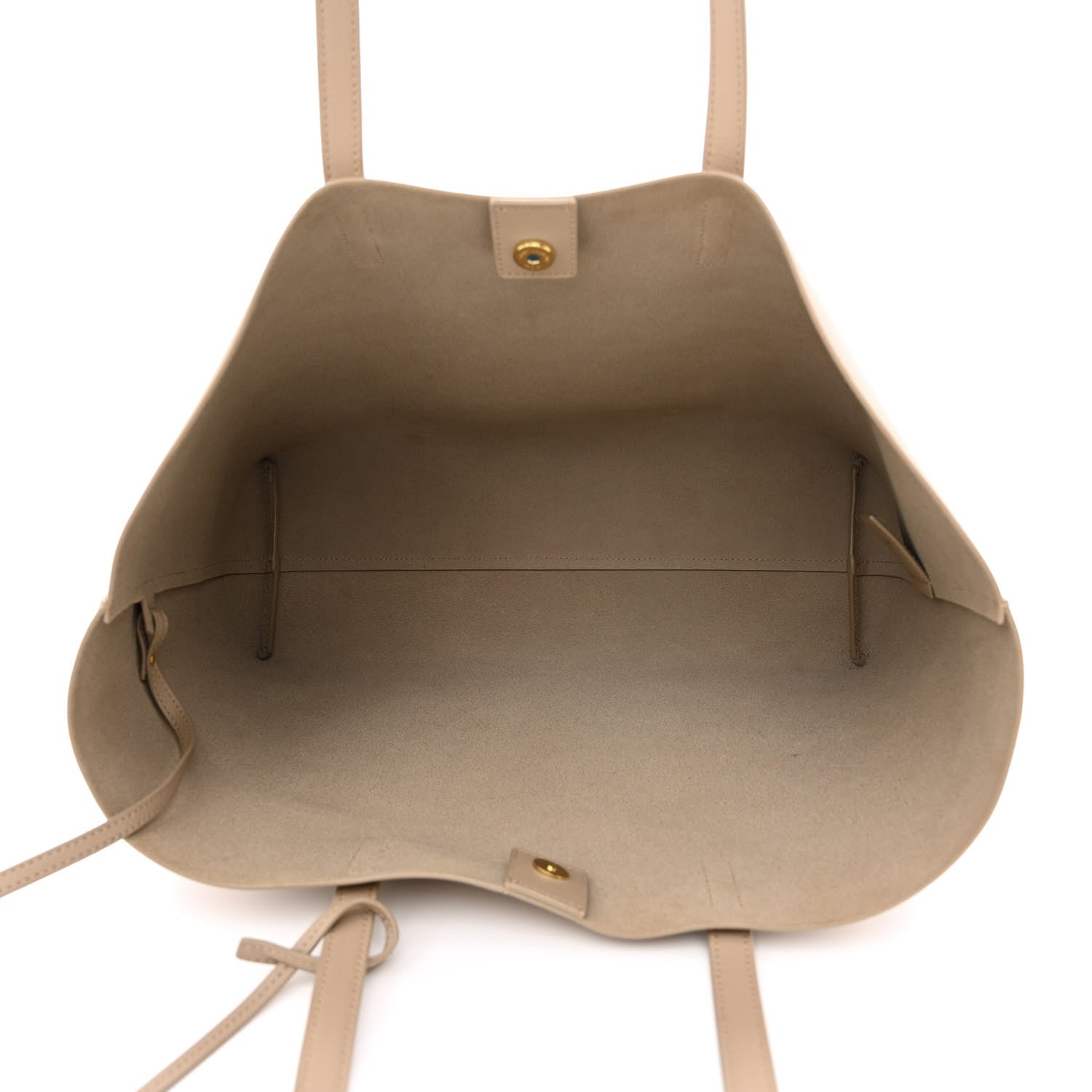 Saint Laurent Calfskin Large Shopping Tote Dark Beige 6 of 12