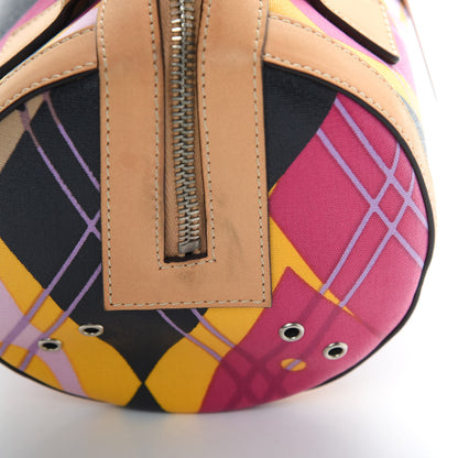 Christian Dior Coated Canvas Argyle Boston 12 of 12