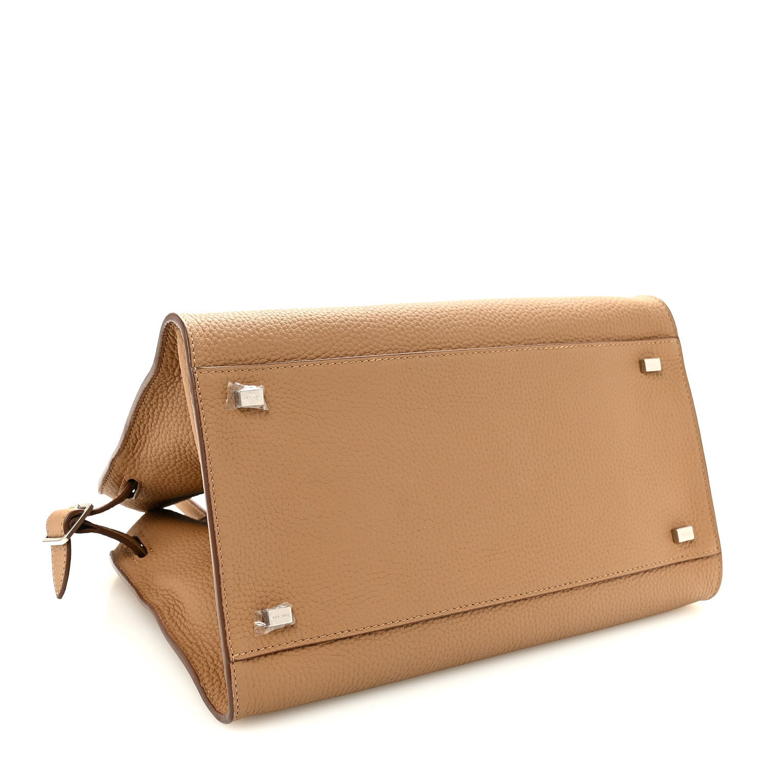 The Row Matte Grained Calfskin Soft Margaux 12 Sandpit 4 of 9