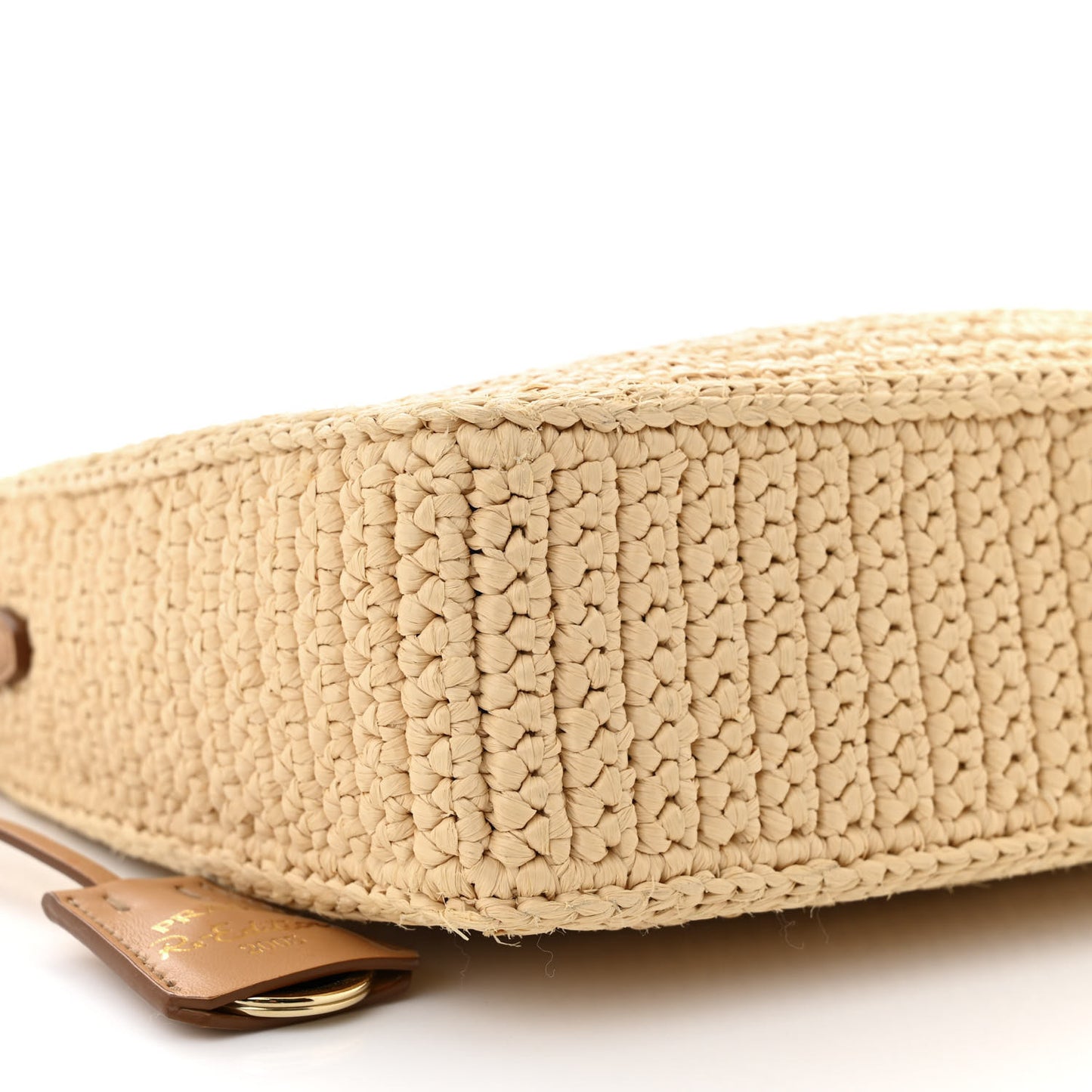 Yarn Raffia Effect Crochet Re-Edition 2005 Shoulder Bag Naturale