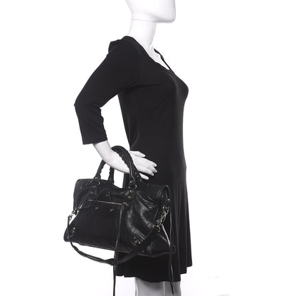 Balenciaga Agneau Classic Silver Hardware City Black 2 of 8